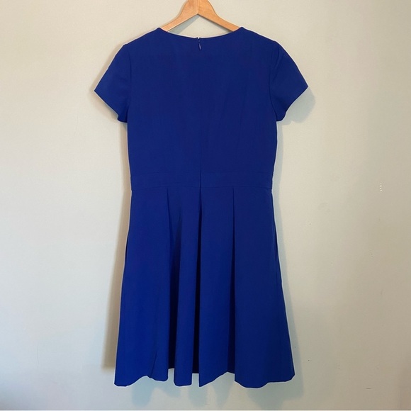 Ellen Tracy Blue A-line Mini Dress with Raglan Sleeves - Picture 7 of 7